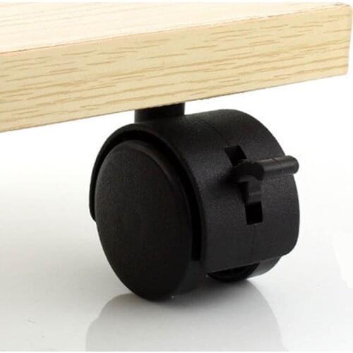 4 Pcs 1 1.5 2 Inch Screw Stem Universal Mute Caster Brake Circlip Plastic Wheel Nylon Wheel Office Chair Swivel Rollers WWO66