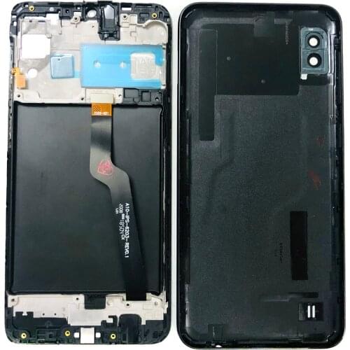 6.2" Original For Samsung Galaxy A10 A105 SM-A105F LCD Display Digitizer Touch Screen Assembly+Housing Frame Battery Back Cover