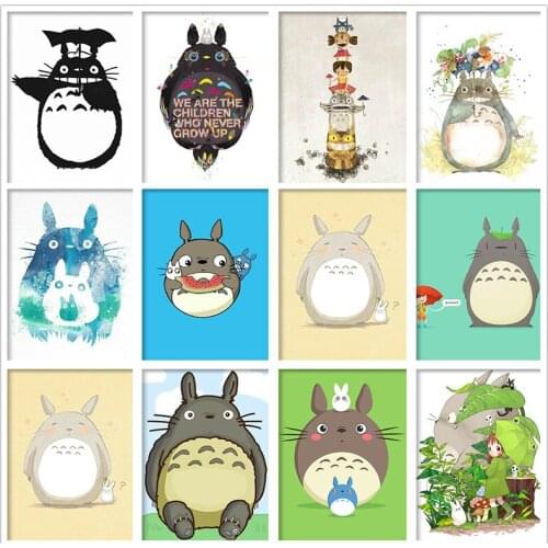 5D full drill Diamond painting Hayao Miyazaki Anime My Neighbor Totoro diamond mosaic embroidery cross stitch kits home decor