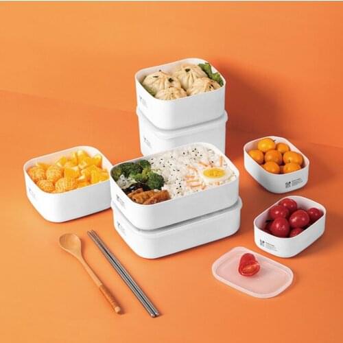Household plastic preservation box with cover microwave insulation food box refrigerator frozen fruit cereals food sealed box