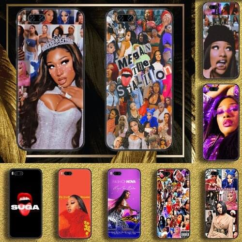 Megan Thee Stallion wap Phone case For Xiaomi Mi Max Note 3 A2 A3 8 9 9T 10 Lite Pro Ultra black soft prime silicone hoesjes tpu