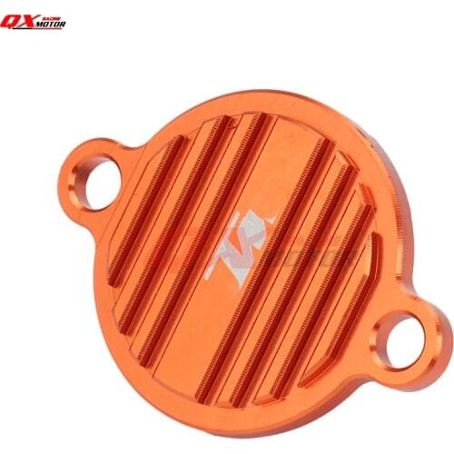 CNC Billet Engine Oil Filter Cover Cap For 250 350 450 505 SXF 450SMR EXCF 200 530 EXC SX EXC SMR Motorcross Dirt Bike Enduro