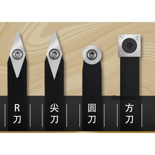 Woodworking square bar turning tool, hand-held turning lathe