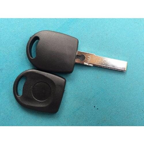 For Seat Ibiza Cordoba Toledo Leon Transponder Blank Key shell For vw uncut blade no chip inside no logo For skoda key case
