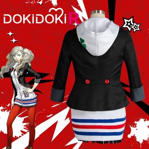 DokiDoki-R Game Persona 5 Cosplay Anne Takamaki Costume Women Persona 5 Cosplay Costume Panther Anne Takamaki