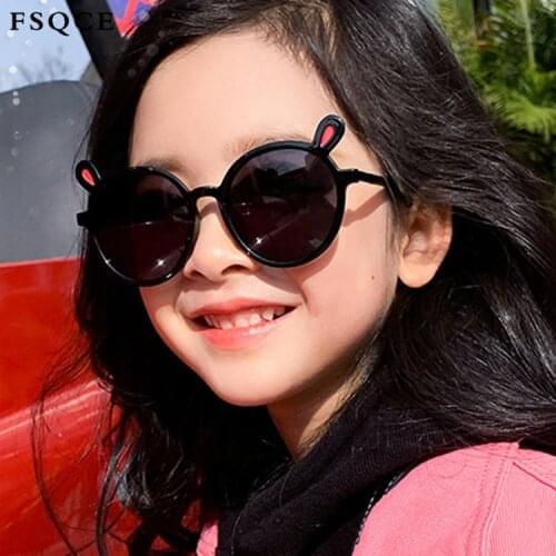 FSQCE 2020 Classic New Cat Eye Kids Sunglasses Boy Girl Fashion Sun Glasses Retro Oculos De Sol Feminino UV400
