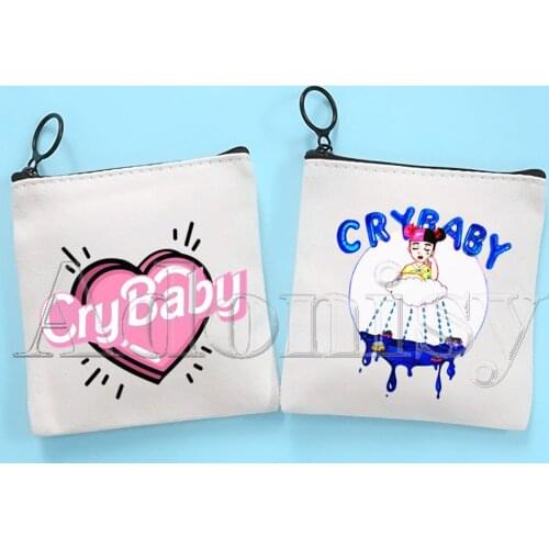 Melanie Martinez Cry Baby Hip Hop Hipster Canvas Coin Purse Clutch Printing Cloth Coin Purse Student Case Customization