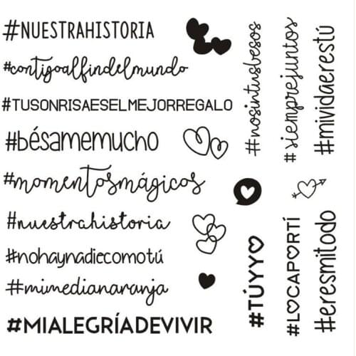 Spanish 40 stamp Clear Stamp for Scrapbooking Transparent Silicone Rubber DIY Photo Album Decor B25