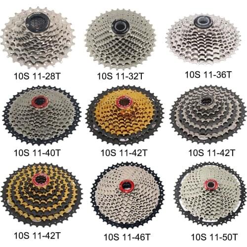 BOLANY Cassette 10 Speed Freewheel 11-28T 11-32T 11-36T 11-40T 11-42T Wide Ratio Sprocket Flywheel For MTB Mountain Bike