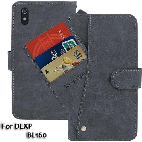 Leather Wallet DEXP BL160 Case 5.99" Flip Fashion Luxury Front Card Slots Cases Cover Business Magnetic Phone Bags