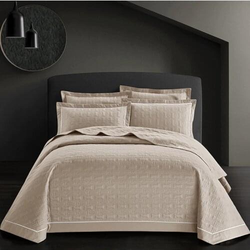 New 3PCS white gray elegant fashion Euopean American style coverlet/ bedspread quilt/summer Duvet Quilt pillowcase