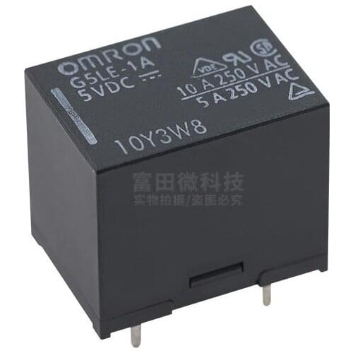 OMRON Original Relay G5LE-1A-5VDC G5LE-1A-5V G5LE-1A-DC5 SPST-NO 5VDC 10A New and Original