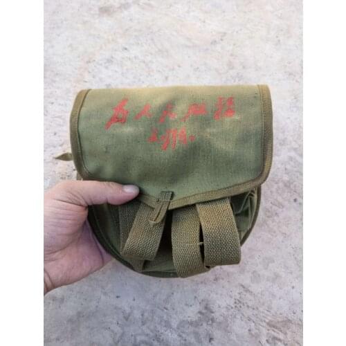 Genuine ORIGINA SURPLUS MILITARY COLLECTIBLES Chinese 1956 Drum Magazine Pouch Messenger Bag