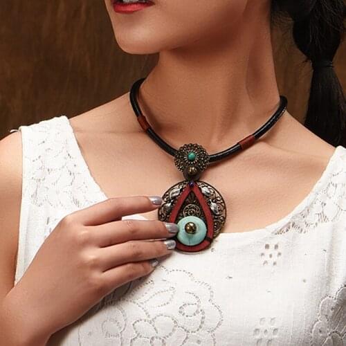 Peacock colors Necklace