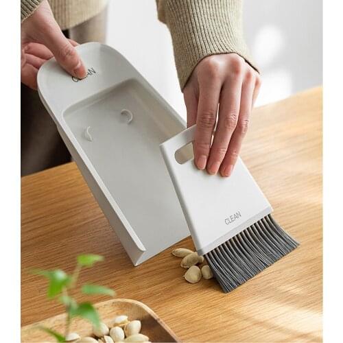 Bar Cleaning Brush Dustpan Set Wet Dry Multipurpose Broom Dustpan Desktop Coffee Grinder Cleaning Brush Mini Cleaning Brush