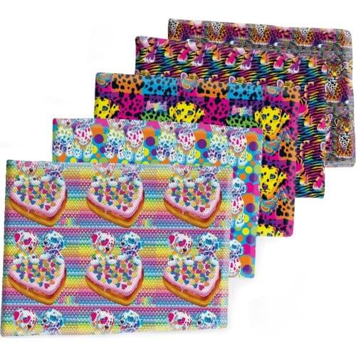 50*145CM Fabric Cute Cartoon Tiger Printed Polyester Cotton Twill Fabric Patchwor Printed