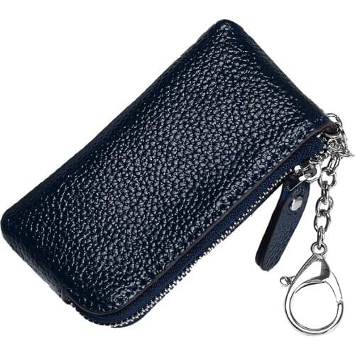 Unisex Vintage Coin Purse PU Leather Zipper Coin Purses Retro Women Men Small Money Key Holder Bag Pocket Organizer