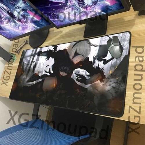 XGZ custom fashion game mouse pad exquisite black seam animation Nier: automatic computer keyboard pad rubber anti slip mouse pa