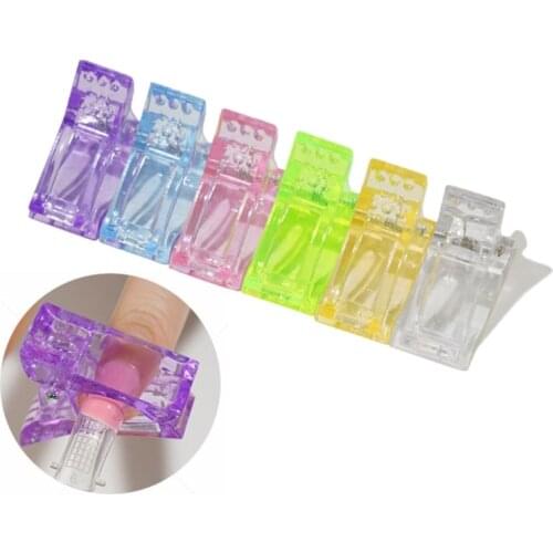 Nail Tips Clip for Quick Building Gel Nail Forms Clips Finger Extension UV LED Builder Clamps Manicure Art Tool