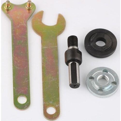 5PCS/Set Electric Drill Conversion Angle Grinder Connecting Rod for Cutting Disc Polishing Wheel Metals Handle Holder Adapter