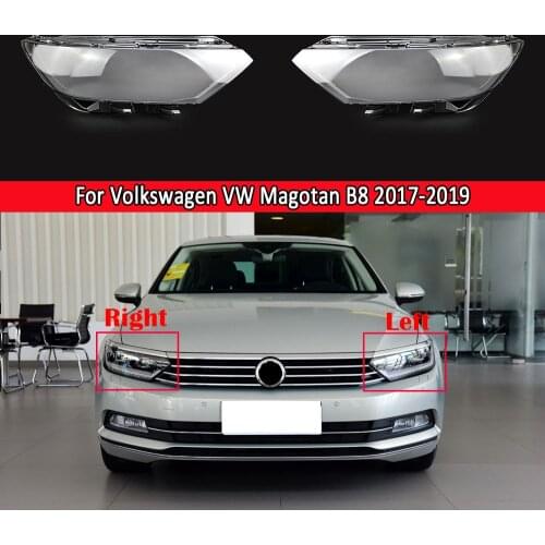 Car Headlamp Lens Auto Shell Cover Lampshade Lampcover For Volkswagen VW New Magotan B8 2017 2018 2019 2020 Headlight Clear Lens