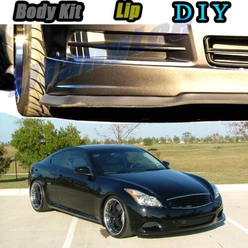 Car Bumper Lip Front Spoiler Skirt Deflector For Infiniti G Series G20 G35 V35 G25 G37 Q40 Q60 Modified Body Kit VIP Hella Flush