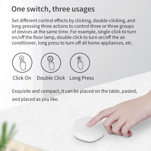 Wireless Smart Switch Key Multi-function Central Control Host Remote Control ZigBee Tuya Smart Home Support Alexa Google Home