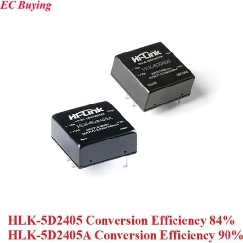 DC-DC Isolated Converter Power Supply Module DC DC 24V to 5V 5W HLK-5D2405 HLK-5D2405A Step-down Buck Ultra Wide Voltage Module