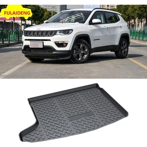 For Jeep Compass 2007-2016 2017-2020 Car Trunk Mat Waterproof 3D TPO Cargo Rear Trunk Floor Mat Car styling accessories