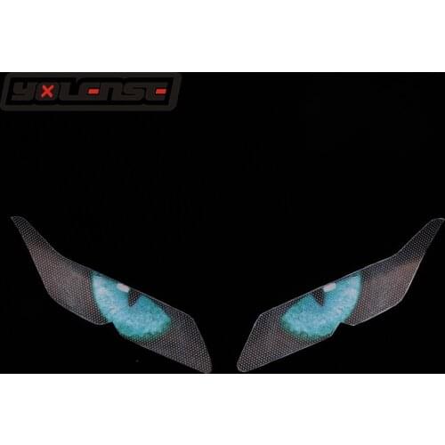 Motorcycle Accessories 3D Front Fairing Headlight Sticker Guard Sticker For YAMAHA YZF-R15 YZF R15 YZFR15 2017 2018