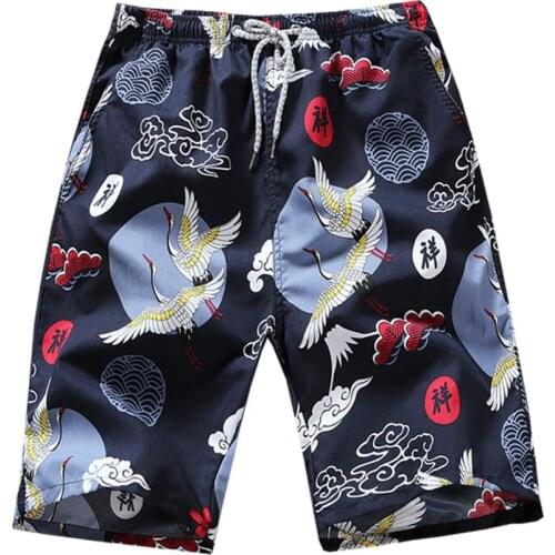 Mens Quick Dry Board Shorts Plus Size Swimwear Bermuda Surfing Beachwear Sports Medium Length Swimming Trunks