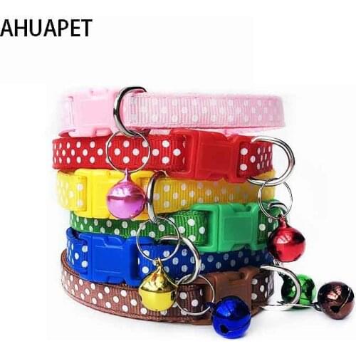 Breakaway Cat Collar With Bell Chihuahua Collar Cute Collare Gatto Necklaces For Cats Obroza Dla Kota Print Supply Necklace