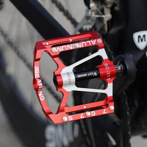 Bike Pedal Mtb Road Bicycle Pedals Aluminum Alloy Platform 3 Sealed Bearing Ultralight Cycling Bike Pedals Bike Accessories