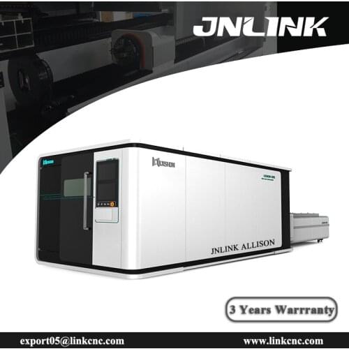 All closed fiber laser cutting machine with 500W 750W 1000W 1500W 2000W 3000W 4000W 6000W 8000W sheet and pipe laser cutter