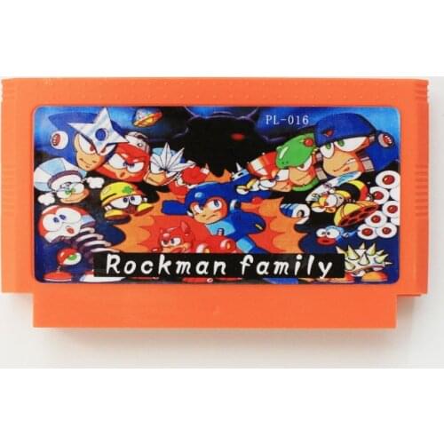 Rockman Family 60 Pin Game Card For 8 Bit Subor Game Player