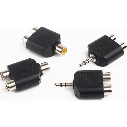 For 1×6.5mm, 6.35mm, 3.5mm audio stereo jack, RCA male and female audio jack connector, speaker converter