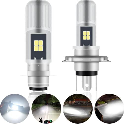 H4 LED BA20D Motor led Motorcycle Headlight Lamp Scooter Motorbike Hi/Low CSP Canbus Fog Light Motorcycle Access 12V
