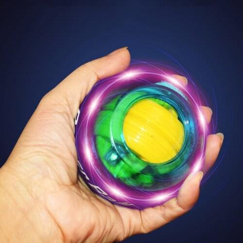 EDC LED Wrist Ball Trainer Gyroscope Strengthener Gyro Power Ball Arm Exerciser Exercise Machine Gym Fitness Equipment