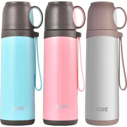500ml Stainless Steel Vacuum Flask Large Capacity Thermos Cup Portable Outdoor Insulation Water Bottle