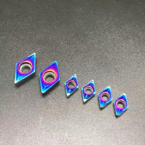 High quality DCMT11T304 DCMT11T308 DCMT070204 nano blue blade lathe turning tool for CNC carbide turning tool grooving blade