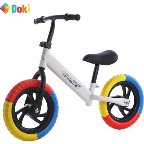 12inch Children Balance Bike Child Bike Balance Bicycle For Kids Learning Walker Outdoor Sports No Pedal Bicycle Doki Toy 2021