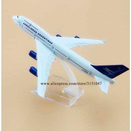 16cm Air Aerolineas Argentinas Boeing B747-400 Airlines Plane Model Alloy Metal Diecast Model Airplane Aircraft Airways Gift