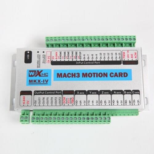 2019 4 Axis USB Mach3 CNC Motion Control Card Breakout Board 2MHz Windows 7