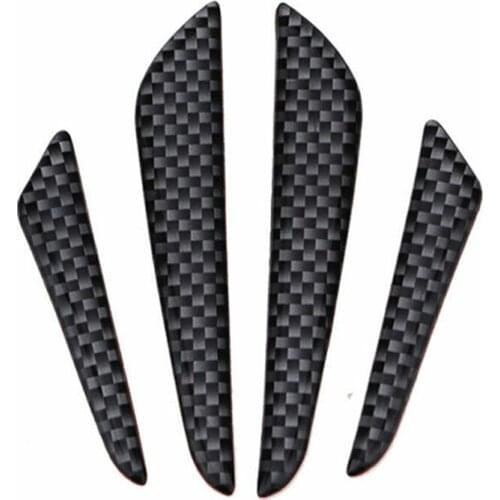 4xCarbon Fiber Car Door Edge Guard Strip Scratch Protector Anti-collision Trim Anti-rub Car Door Edge Guards Molding Protection