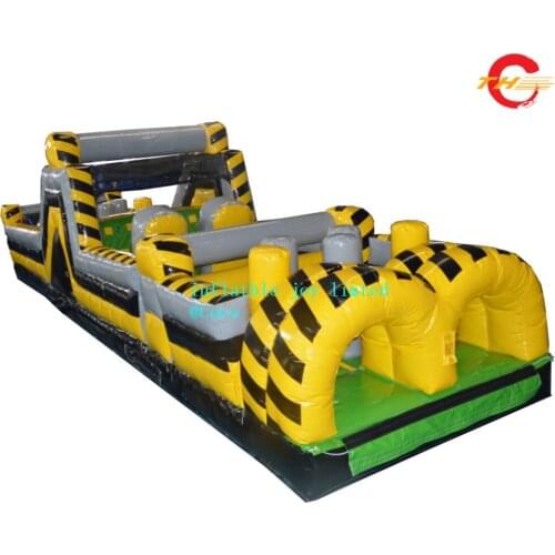 Free air shipping to door!9x3x3m kids carnival park toys bounce house inflatable obstacle course for kids party rental