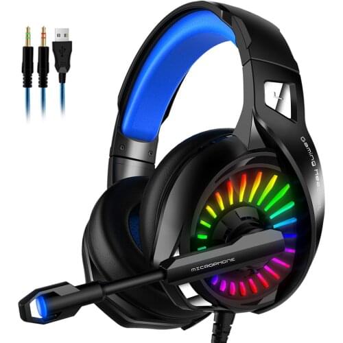 Colorful LED Professional Wired Gaming Headset 4D Surround Stereo Gamer Headphone With Mic USB 3.5mm Jack Computer Headset