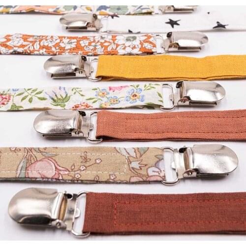 Baby Toys Teether Pacifier Anti-fall Nipple Clip Pacifier Chain Cotton Linen Anti-Drop Nipple Pacifier Clip