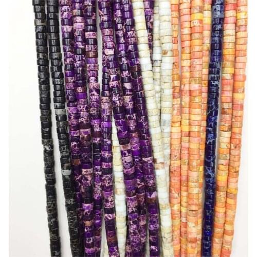 Red Heishi Red Black White Blue Green Purple Pink Orange Gemstone Natural Stone Beads For Jewelry Making DIY Necklace Bracelets