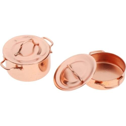 1/12 Scale Dollhouse Miniature Pot Mini Model Playset Role Play Accessory