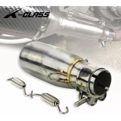 Motorcycle Exhaust Pipe Front Link Connector Slip-On Muffler Accessories for Piaggio MP3 125 2008-2014 BEVERLY 125 300 2009-2016